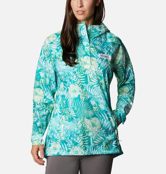 Columbia Tidal Spray II Windbreaker Green For Women's NZ81593 New Zealand